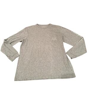 Vineyard Vines Men's Gray Long Sleeve Whale Tee Shirt L